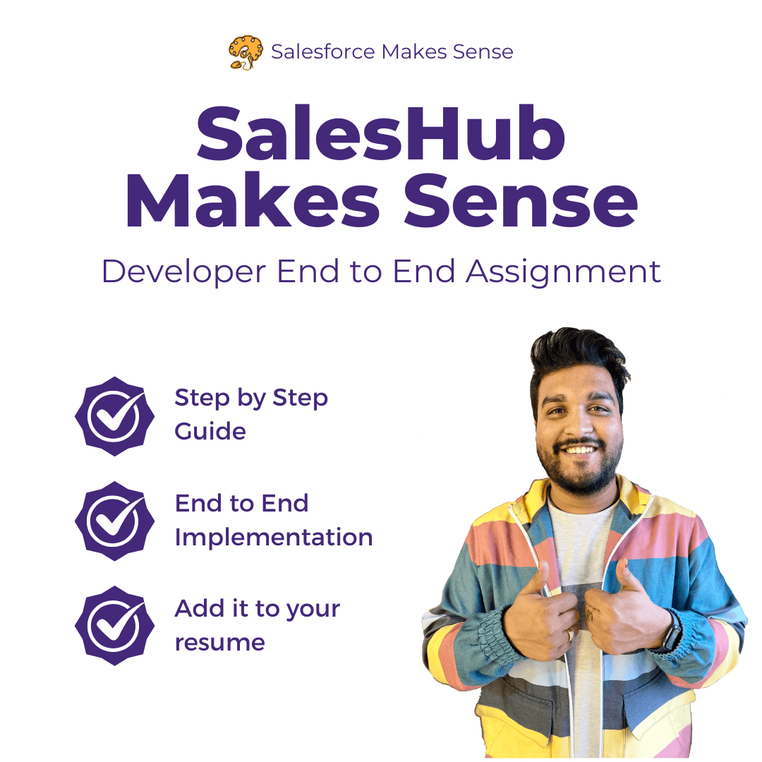 SalesHub Makes Sense Developer Assignment cover
